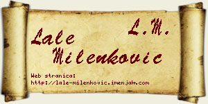 Lale Milenković vizit kartica